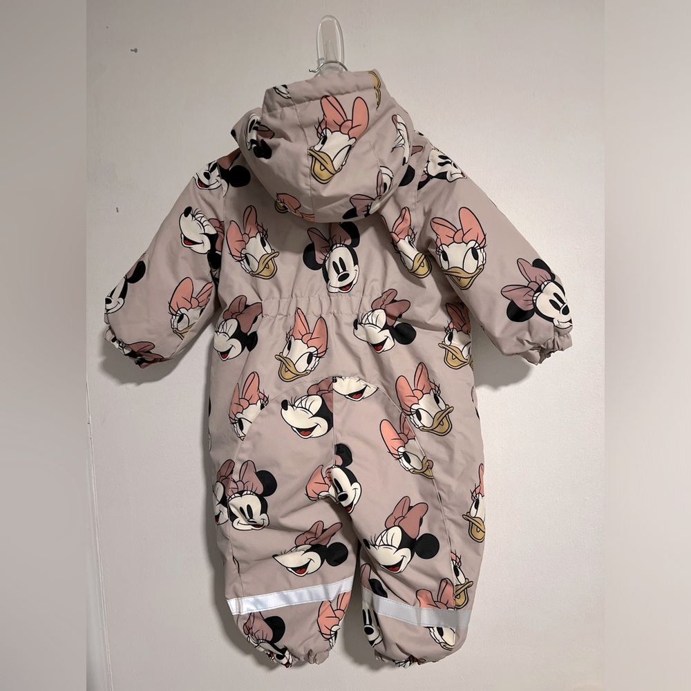 Minnie Mouse Water Repellent Snowsuit|Swimsuit:12months| Light Taupe - Picture 7 of 11